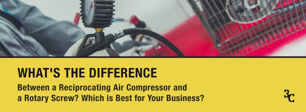 rotary screw vs. reciprocating air compressor