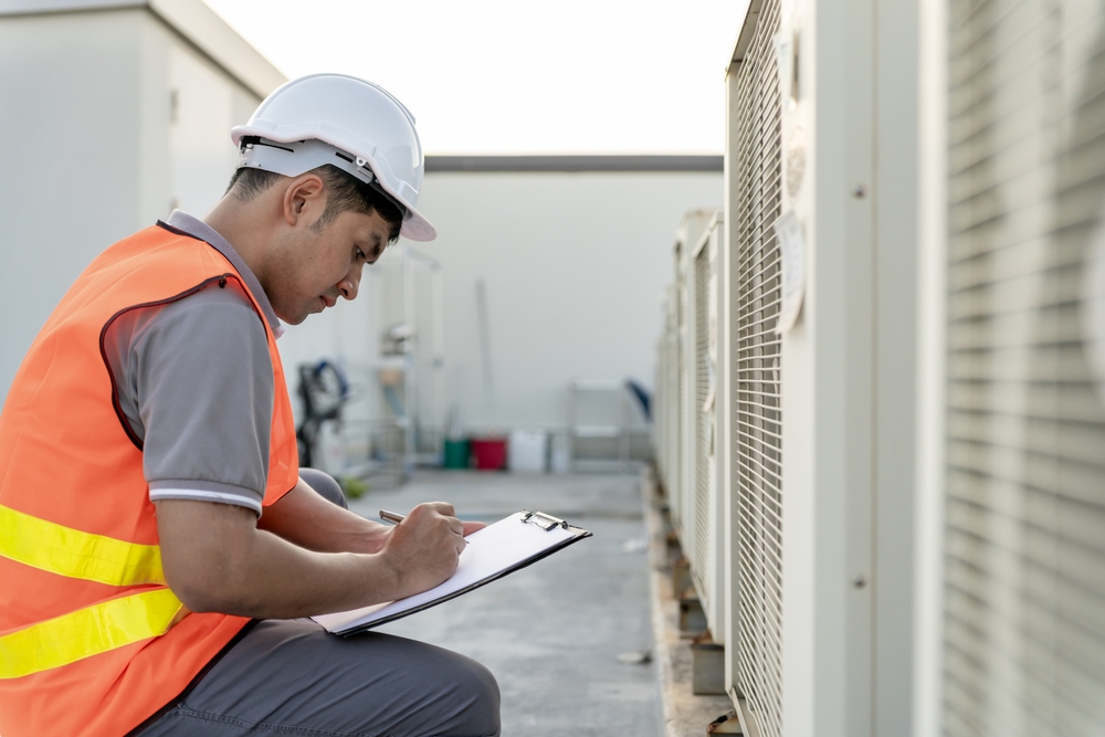 Air Compressor Maintenance Man